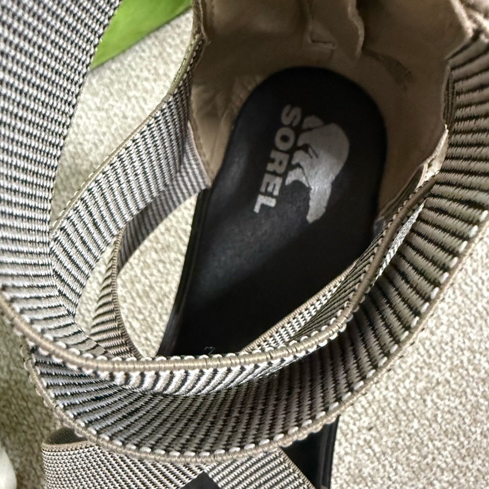 Sorel Women's Sandals in Black and Tan - Picture 3 of 8